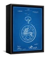 Pocket Watch Patent-null-Framed Stretched Canvas