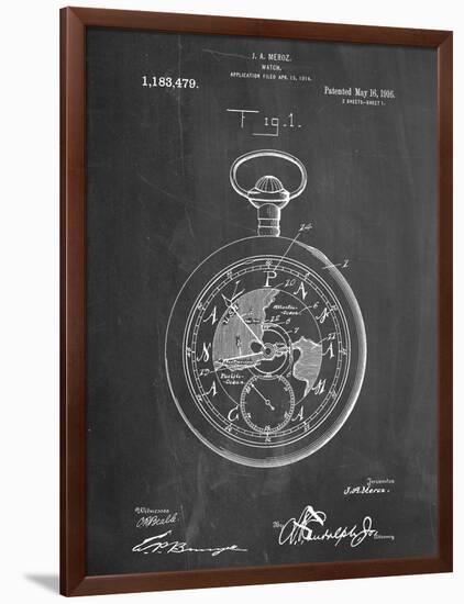 Pocket Watch Patent-null-Framed Premium Giclee Print