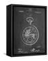 Pocket Watch Patent-null-Framed Stretched Canvas