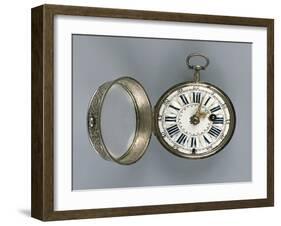 Pocket Watch , Silver, Gilt Brass and Enamel, France, 1720-Louis Leopold Boilly-Framed Giclee Print