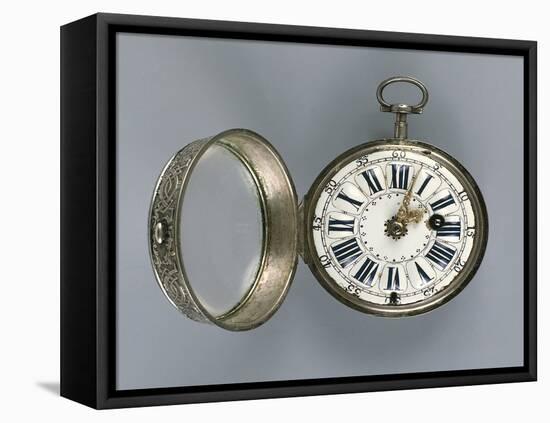 Pocket Watch , Silver, Gilt Brass and Enamel, France, 1720-Louis Leopold Boilly-Framed Stretched Canvas