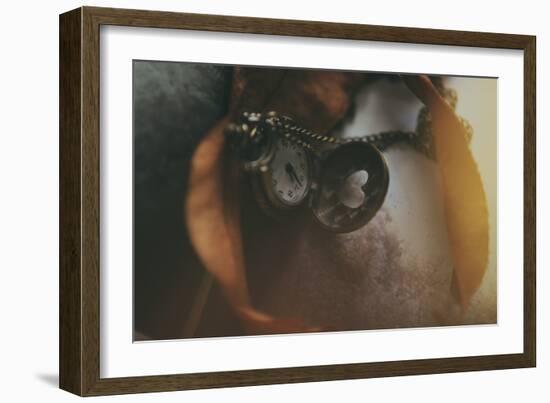 Pocket Watch with Heart-Carolina Hernandez-Framed Photographic Print