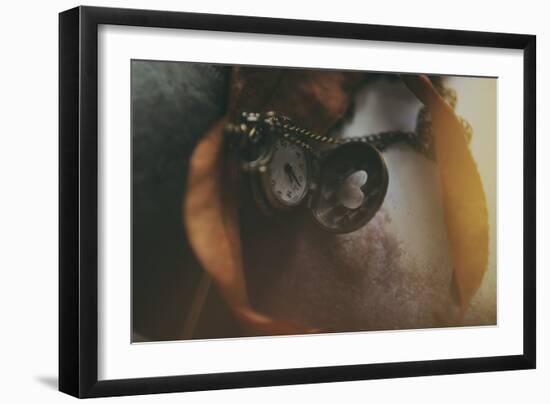 Pocket Watch with Heart-Carolina Hernandez-Framed Photographic Print