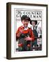 "Pockets Full of Apples," Country Gentleman Cover, October 20, 1923-J.F. Kernan-Framed Giclee Print