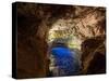 Poco Encantado Cave and Clear Water in Chapada Diamantina, Brazil-Alex Saberi-Stretched Canvas