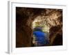 Poco Encantado Cave and Clear Water in Chapada Diamantina, Brazil-Alex Saberi-Framed Photographic Print