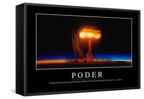 Poder. Cita Inspiradora Y Póster Motivacional-null-Framed Stretched Canvas