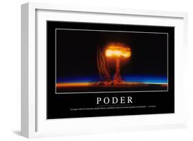 Poder. Cita Inspiradora Y Póster Motivacional-null-Framed Photographic Print