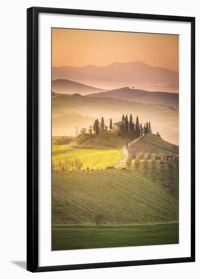 Podere Belvedere, San Quirico d'Orcia, Val d'Orcia, Tuscany, Italy-ClickAlps-Framed Photographic Print