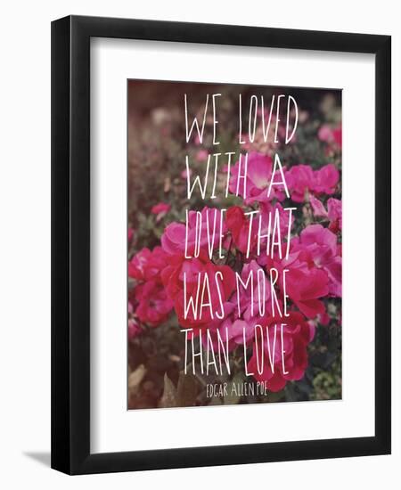 Poe Love-Leah Flores-Framed Premium Giclee Print