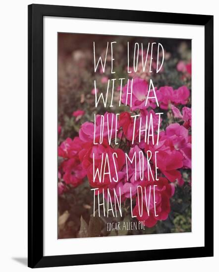 Poe Love-Leah Flores-Framed Giclee Print