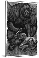 Poe: Rue Morgue, 1841-Fritz Eichenberg-Mounted Giclee Print