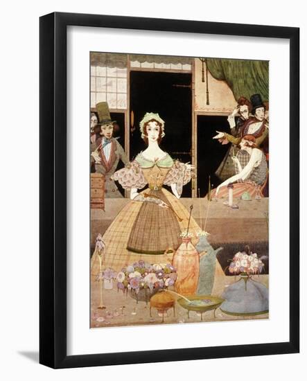 Poe, Tales, Marie Roget-Harry Clarke-Framed Art Print