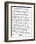 Poem by Lord Chatham to David Garrick, 18th Century-null-Framed Giclee Print