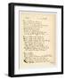 Poem by Robert Burns Giving a Good Example of His Handwriting-null-Framed Art Print