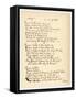 Poem by Robert Burns Giving a Good Example of His Handwriting-null-Framed Stretched Canvas