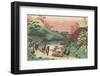 Poem by Sarumaru Dayû-Katsushika Hokusai-Framed Art Print