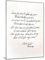 Poem by the Outlaw and Poet Black Bart-null-Mounted Giclee Print