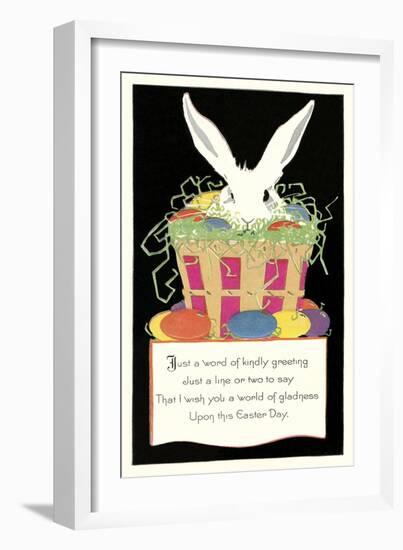 Poem, Rabbid-null-Framed Art Print