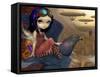 Poes Flight-Jasmine Becket-Griffith-Framed Stretched Canvas