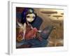 Poes Flight-Jasmine Becket-Griffith-Framed Art Print