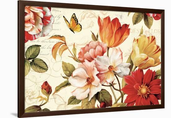 Poesie Florale III-Lisa Audit-Framed Art Print