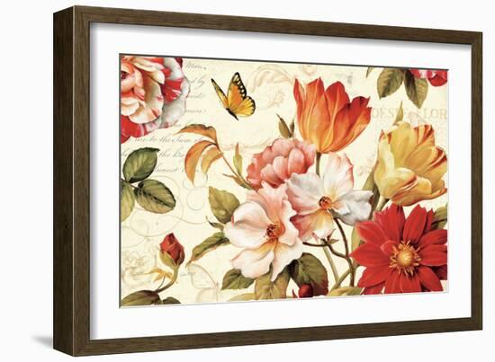 Poesie Florale III-Lisa Audit-Framed Art Print