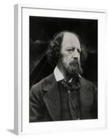 Poet Alfred Tennyson-Julia Margaret Cameron-Framed Photographic Print