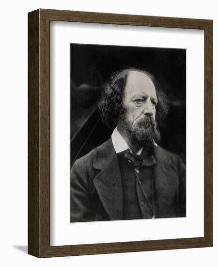 Poet Alfred Tennyson-Julia Margaret Cameron-Framed Photographic Print