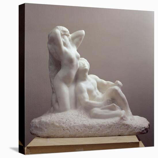 Poet and Muse, circa 1905-Auguste Rodin-Stretched Canvas