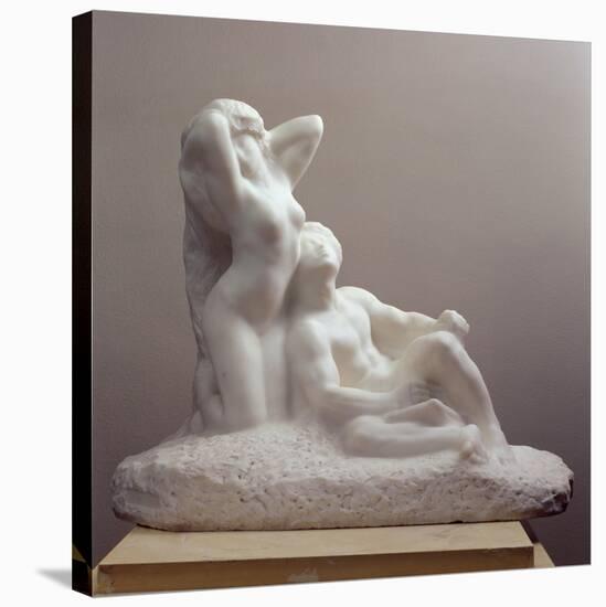 Poet and Muse, circa 1905-Auguste Rodin-Stretched Canvas