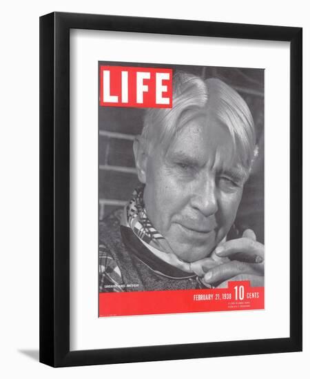 Poet Carl Sandburg, February 21, 1938-Bernard Hoffman-Framed Photographic Print