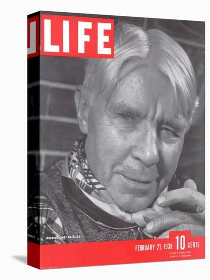 Poet Carl Sandburg, February 21, 1938-Bernard Hoffman-Stretched Canvas