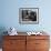 Poet Ezra Pound, 95, Relaxing in Wing Chair in Apt-David Lees-Framed Premium Photographic Print displayed on a wall