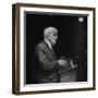 Poet Robert Frost Reading His Poetry-null-Framed Premium Photographic Print