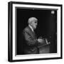 Poet Robert Frost Reading His Poetry-null-Framed Premium Photographic Print