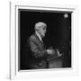 Poet Robert Frost Reading His Poetry-null-Framed Premium Photographic Print