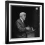 Poet Robert Frost Reading His Poetry-null-Framed Premium Photographic Print