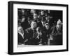 Poet Robert Frost Reading One of His Poems at the Inaugural Ceremony for President John F. Kennedy-null-Framed Photographic Print