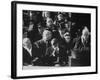 Poet Robert Frost Reading One of His Poems at the Inaugural Ceremony for President John F. Kennedy-null-Framed Photographic Print