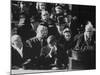 Poet Robert Frost Reading One of His Poems at the Inaugural Ceremony for President John F. Kennedy-null-Mounted Photographic Print