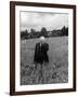 Poet Robert Frost Standing in Oxford Field with His Hand over His Face-Howard Sochurek-Framed Premium Photographic Print