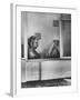 Poet Rod McKuen Writing Song Lyrics in His Bathtub, at Home-Ralph Crane-Framed Premium Photographic Print