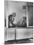 Poet Rod McKuen Writing Song Lyrics in His Bathtub, at Home-Ralph Crane-Mounted Premium Photographic Print