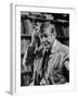 Poet, W. H. Auden, Sitting in Library at Home-Harry Redl-Framed Premium Photographic Print