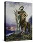 Poète mort porté par un centaure-Gustave Moreau-Stretched Canvas