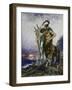 Poète mort porté par un centaure-Gustave Moreau-Framed Giclee Print