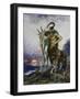 Poète mort porté par un centaure-Gustave Moreau-Framed Giclee Print