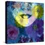 Poetic Montage of a Portrait with Colorful Floral Ornaments-Alaya Gadeh-Stretched Canvas