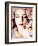 Poetic Montage of a Portrait with Flowers-Alaya Gadeh-Framed Photographic Print